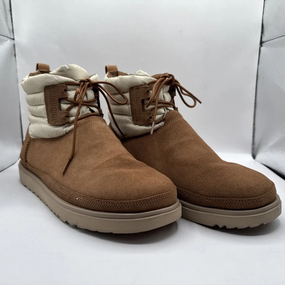 Men's 11 Brown UGG Classic Mini Lace-Up Weather Boot 1120849 Boots 3M Thinsulate